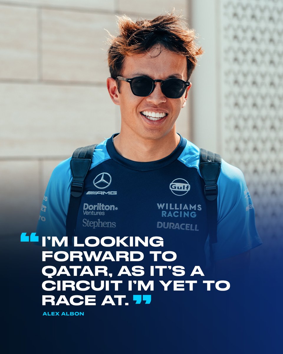 WilliamsF1's tweet image. Set for their Losail debuts this weekend 🤝