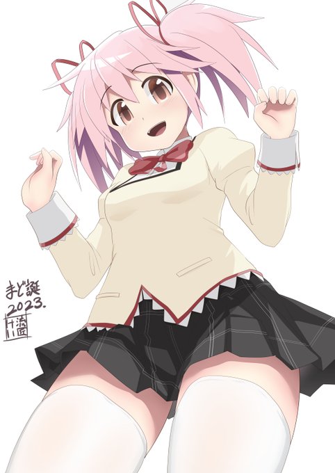 当日体調が良くなくて描けなかったまど誕2023絵です。おめでとうございます!
 #鹿目まどか生誕祭2023 