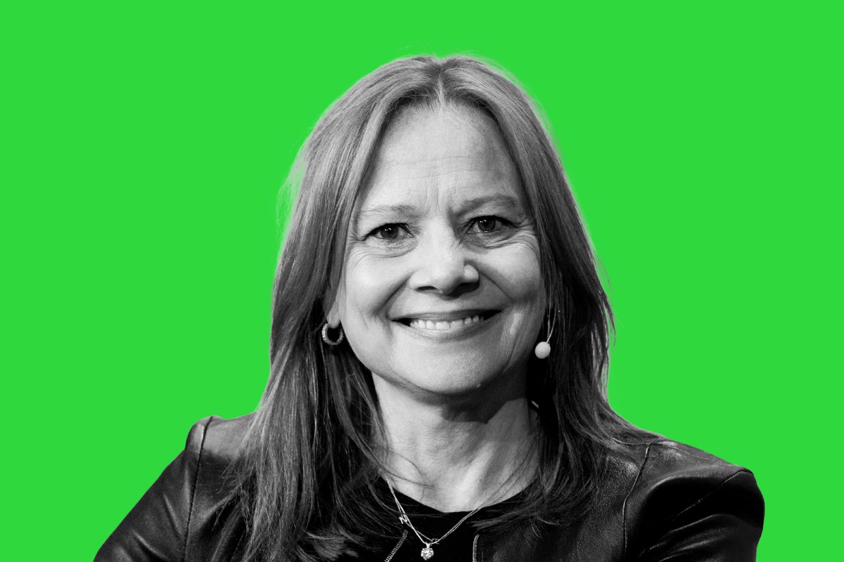 FortuneMagazine's tweet photo. 3. Mary Barra

@mtbarra has been multitasking, readying General Motors for the electric automobile future even as she has continued to expand market share for its current vehicles.

Last year, GM’s revenue rose 23% to hit $156.7 billion.

https://t.co/RqGlzYMUPk https://t.co/GNm6yY01V0