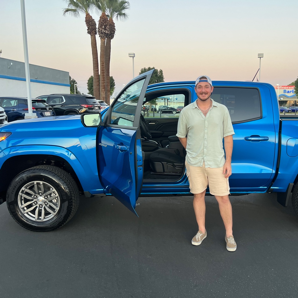 Congrats Ty on your 2023 Chevy Colorado! Your adventure starts here at 4501 Wible Road. #truck #chevycolorado #adventure