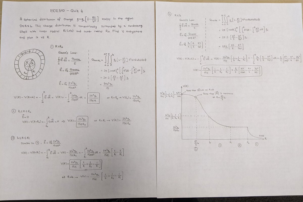 DrMustafaAksoy's tweet image. A #quiz from my #engineering #electromagnetics course this semester. I apologize for my not so perfect handwriting. Posting it here as a #practice #problem for undergraduate #ECE majors 🙂