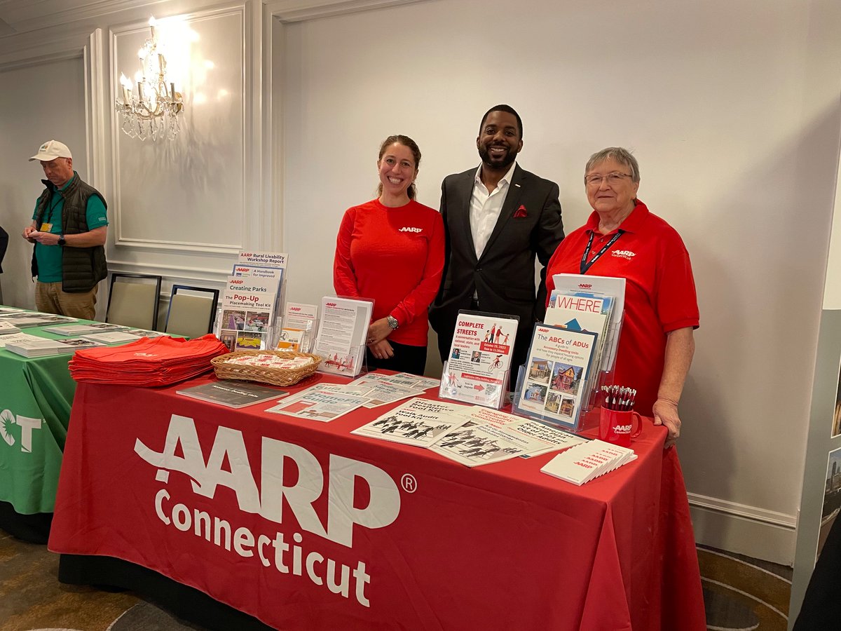 aedoroghazi's tweet image. Excited to be in New Haven today at @SNEAPA with @MayorElicker to hear @DrUrbanPolicy talk about our Livable Communities work and housing for an aging population. Stop by the @AARPCT table to say hi to me and volunteers Pat &amp;amp; Barbara. #teamaarp