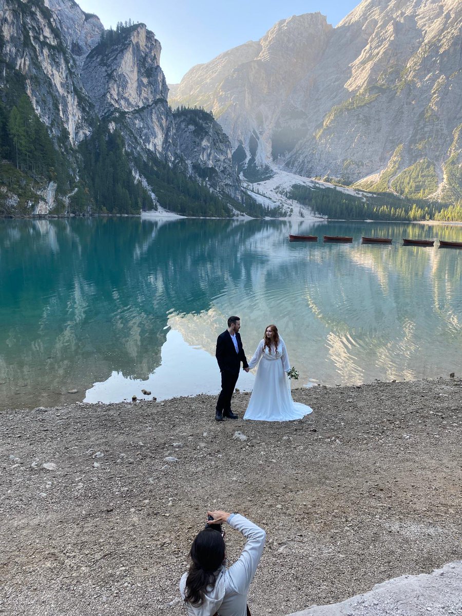 Bts from shooting in the dolomites