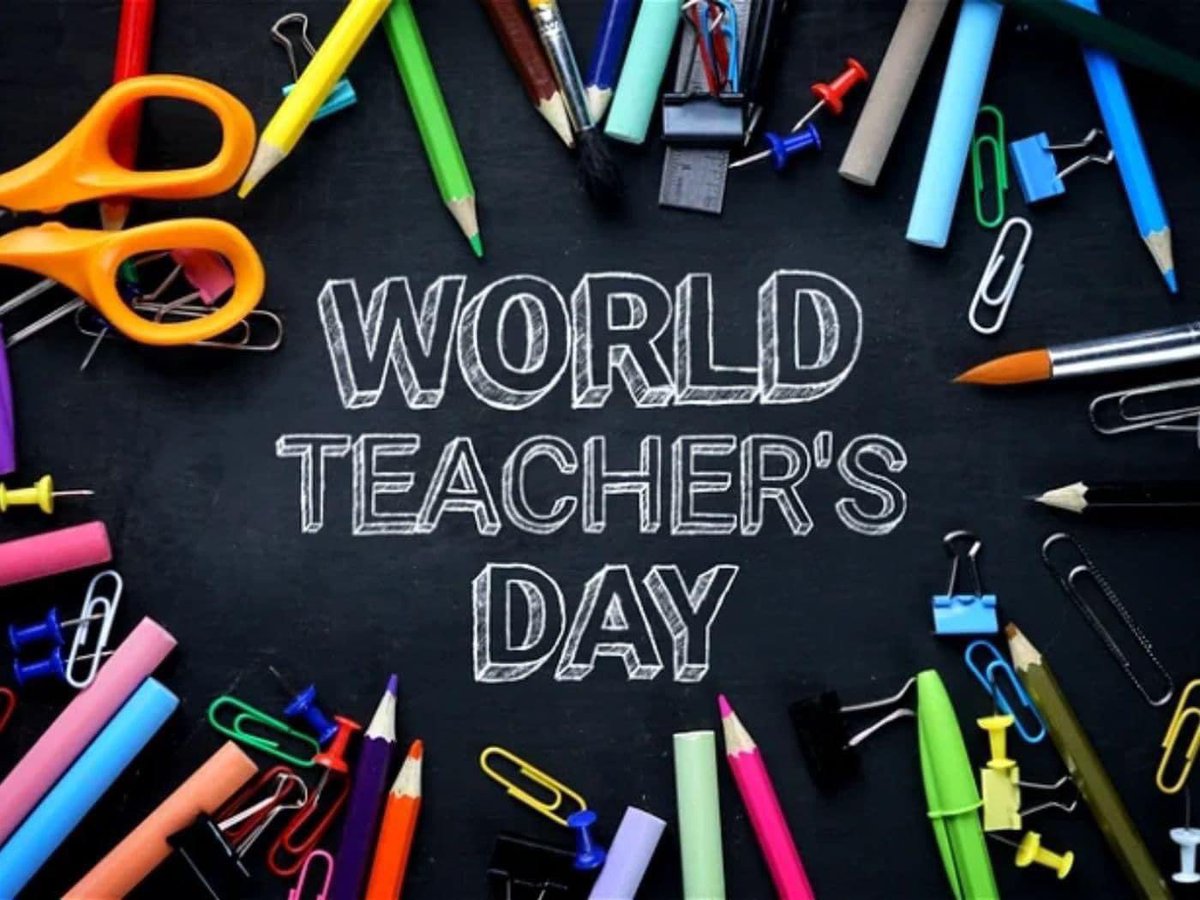 Have you thanked a teacher for the impact they have made in your/your child’s life? Why wait?  It’s  #WorldTeacherDay! Let’s show our teachers they make a 🌍 of difference!