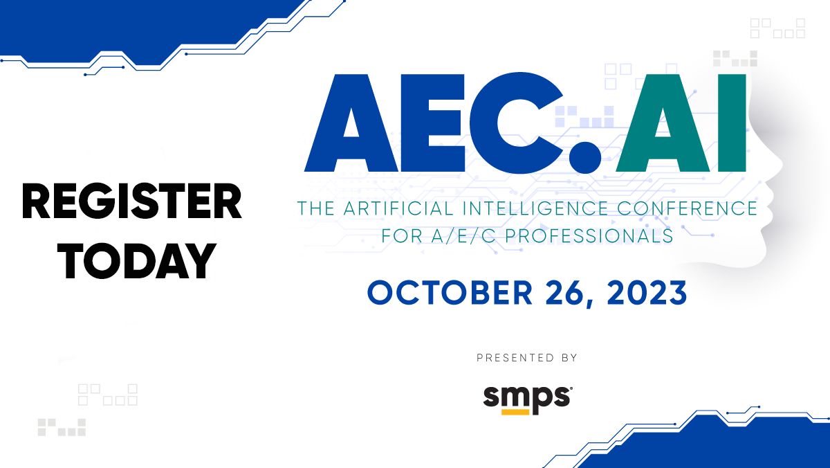 Looking to build your AI knowledge?  

Register for AEC.AI, SMPS' AI conference on Oct 26 in Washington D.C. Christopher Penn (TrustInsights.ai) will explore tech like ChatGPT, Microsoft Bing, &amp; Google Bard, &amp; put them to use.  

bit.ly/3E7X6mv