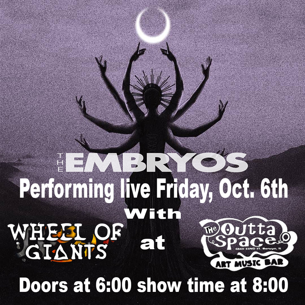 Comin’ at ya’ once again with peace &amp; love! We’re looking forward to our next live show at @outtaspacearts in Berwyn. We’re joined by the excellently talented @wheelofgiantsmusic ! ☮️&amp;💜 #livemusic #livemusicberwyn #liverockmusic #concert #berwyn #svengoolie #theouttaspace