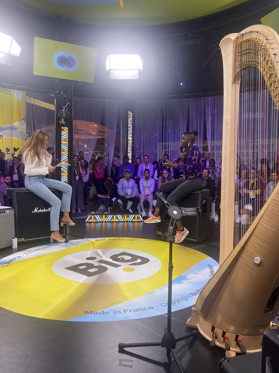 Bpifrance's tweet image. #BIG2023 Rencontre sur l’#Ampli avec Elisabeth Gomis, Préfiguratrice « Maisons des Mondes Africains », qui a œuvré sur le lancement de Création Africa, le premier forum des industries culturelles et créatives. #CreationAfrica #ICC