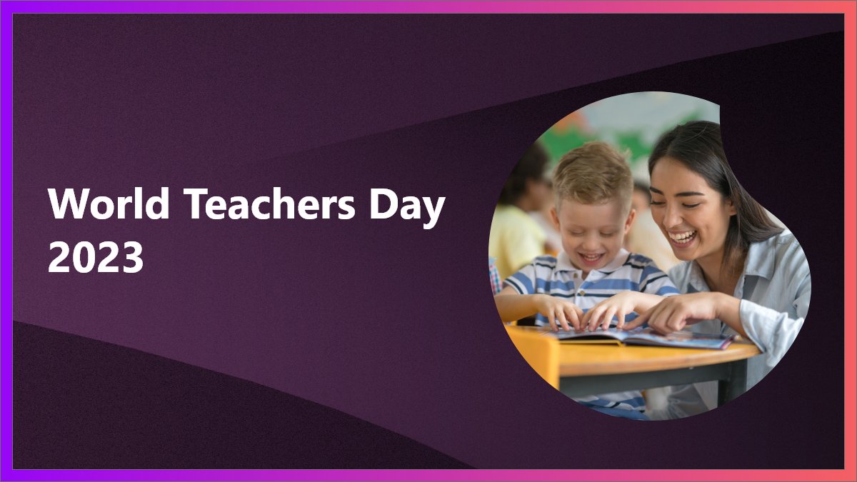 Feliz #DíaMundialDelProfesor

Muchas GRACIAS a todos los profesores que inspiran y motivan a sus alumnos diariamente.

¡Gracias por vuestro trabajo y dedicación!👏👏

#DiaMundialdelDocente #WorldTeachersDay2023