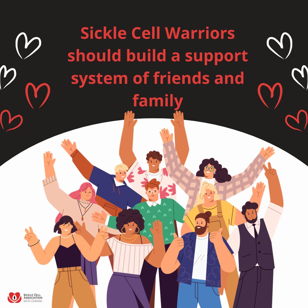 Sickle Cell Disease is a lifelong illness with health implications, such as pain crises, eye problems, and infections. It is essential for Sickle Cell Warriors to build support networks of friends and family to help them.

#SickleCellAwareness #SickleCellDisease