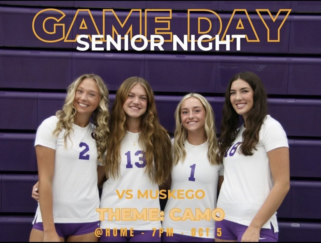 Senior Night!! Come out tonight and support our team in the final conference game of the season!