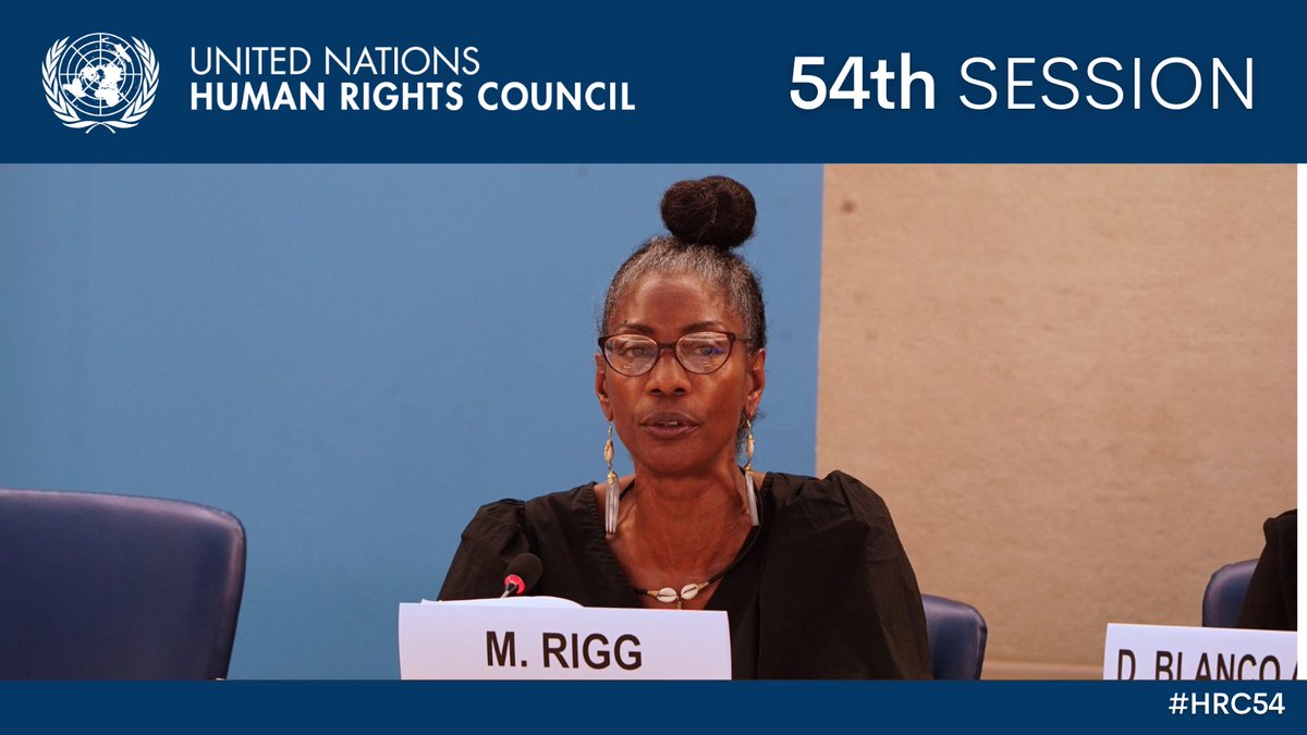 .@marcia_rigg is a member of @INQUEST_ORG, an organization investigating state-related deaths in the UK.

Her brother, #SeanRigg, died following an interaction with police officers while experiencing a mental health crisis.

'The excessive use of force must end,' she told #HRC54