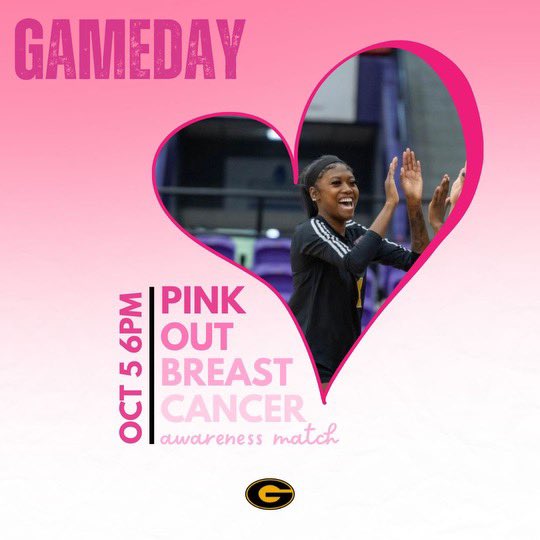 It’s Game Day‼️

Come cheer on your lady tigers as we honor Breast Cancer Awareness Month 🎀

📍Fredrick C. Hobdy Assembly Center
🕧6pm

#GramFam | #ThisIsTheG🐯🏐