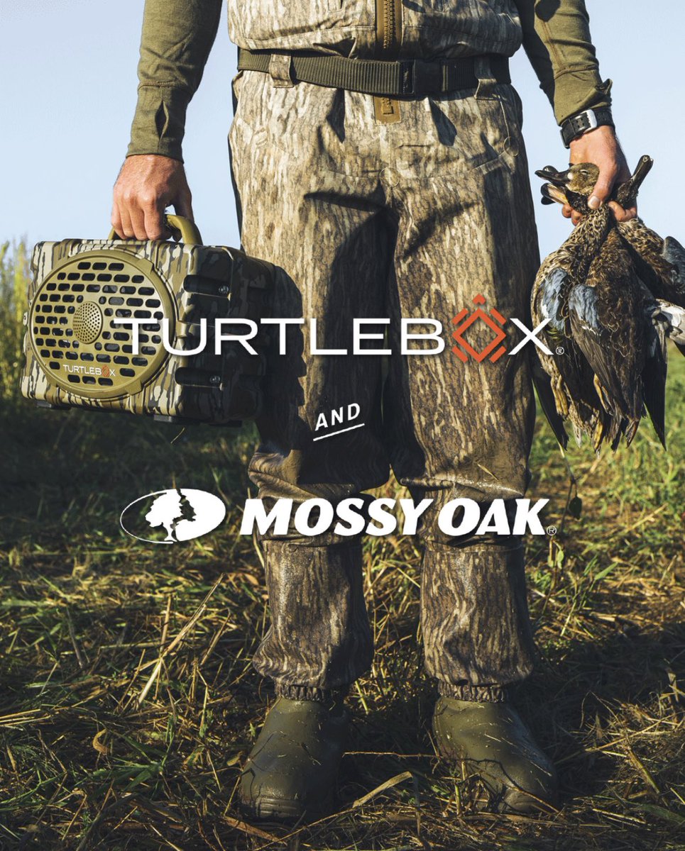 MossyOak's tweet photo. From a garage in Houston, TX to a cabin in West Point, MS, @TurtleboxAudio’s legendary speaker is now Better in Bottomland. Built for the boat, dirt road, porch and anywhere else you can take it. Get yours now! #instantoldfriends

https://t.co/4mCbIrwLkr https://t.co/xd6JBnnOW8