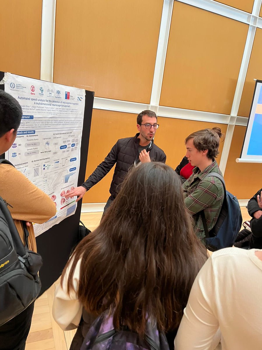 Made my poster presentation debut at #SCIAA <a href="/UdeSA/">Universidad de San Andrés</a>, delving into early MCI markers through the fusion of #Neuroscience and #AI. 🧠 Exciting crossroads of brain exploration and machine smarts! Very grateful for the opportunity!🌐🤖 #NeuroTech #AIForHealth
