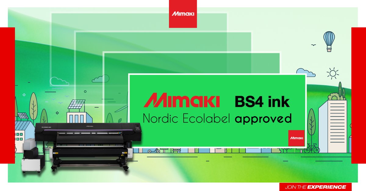 Our Mimaki BS4 eco-solvent ink has secured the prestigious Nordic Ecolabel approval! 🌿 Learn how this eco-friendly ink can benefit your business: eu1.hubs.ly/H05DlgP0 #Mimaki #inkjet #solventprinting