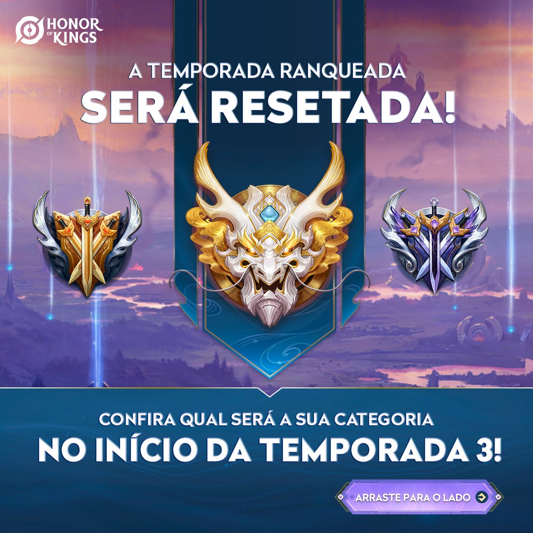 Honor of Kings recebe nova atualização e Temporada 3 das ranqueadas