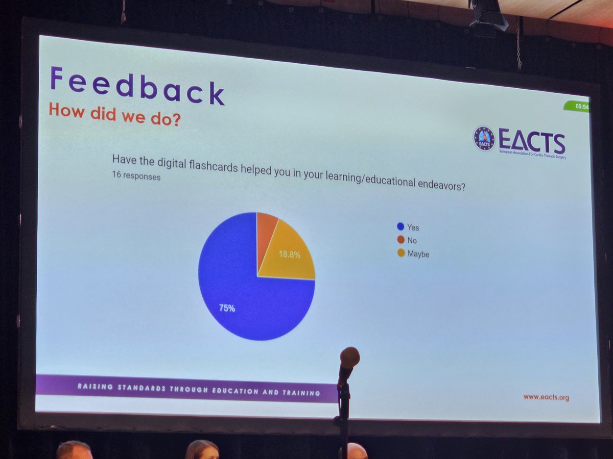 Is there a role for digital platforms to support #CTSurgery training? Dr. @JA_RobiMD @MarylandCTSurg shares the potential of spaced repetition decks for cardiac surgical learning based on the most up-to-date guidelines and video resources. #EACTS2023