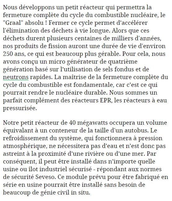 aympontier's tweet photo. Première mondiale pour le petit réacteur nucléaire de la start-up 🇫🇷 Naarea, qui est parvenue à concevoir une boucle à sels fondus opérationnelle en carbure de silicium, et qui fonctionne quotidiennement à une température de 700°C.
▶️ https://t.co/e5AjBmcJaW https://t.co/ODV2ZGt2LL