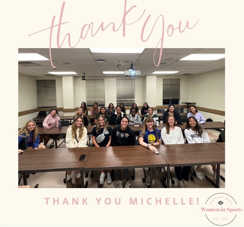 SDSU_ENS (@enssdsu) on Twitter photo REPOST@sdsuwomeninsports
It was a great meeting with Professor Michelle Weber Rawlins last night to learn about concussions in athletes! We learned so much about a prevalent topic in nearly every sport. Thank you for indulging us in your research, Michelle! <a href="/RawlinsWeber/">Michelle Weber Rawlins</a> REPOST@sdsuwomeninsports
It was a great meeting with Professor Michelle Weber Rawlins last night to learn about concussions in athletes! We learned so much about a prevalent topic in nearly every sport. Thank you for indulging us in your research, Michelle! <a href="/RawlinsWeber/">Michelle Weber Rawlins</a>