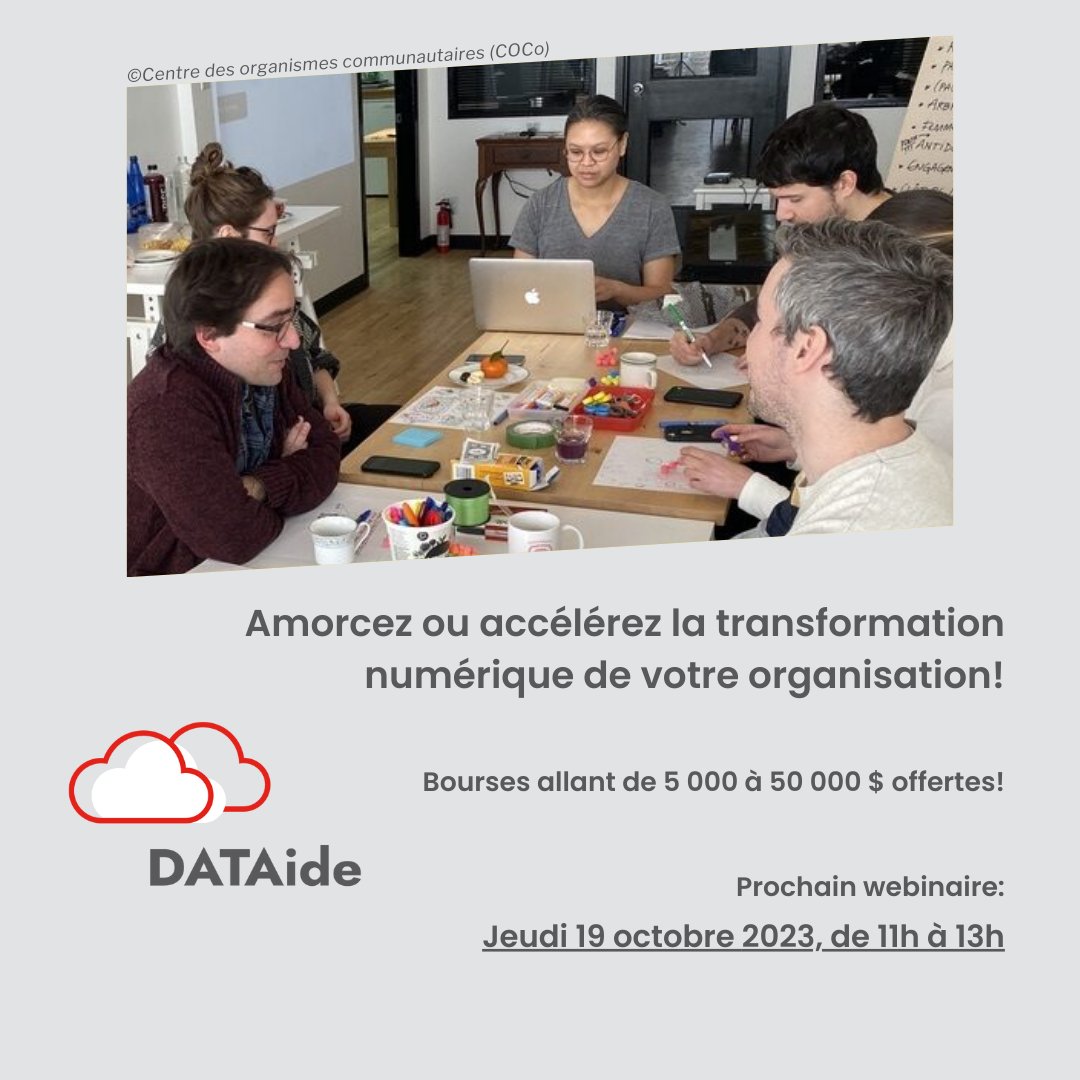 CentraideMtl's tweet photo. 💻 Vous souhaitez mettre la transformation numérique au service de votre mission ? Visitez le https://t.co/qM9d8LyucM pour découvrir ce programme offert gratuitement aux organismes communautaires du Québec et inscrivez-vous au webinaire du 19 octobre! 👇
https://t.co/aawJF2N1Y5 https://t.co/HdWn0Epuvc