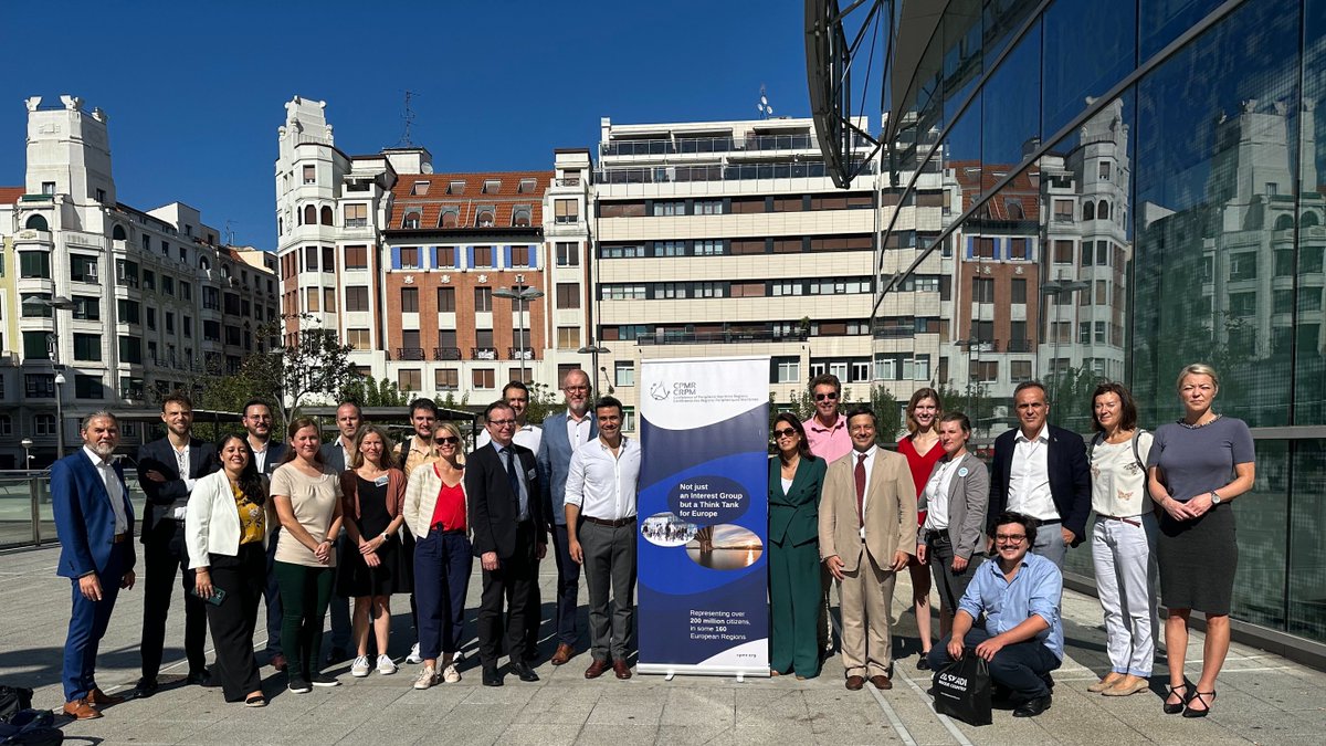 CPMR_Europe's tweet photo. 🌟 An incredible day of exchanges and discussions at the CPMR Energy Working Group meeting in Bilbao! 🙌

A warm thank you to our members and guest speakers for sharing their expertise and passion for a sustainable energy future that starts in our #Regions 🌍 #TerritoriesMatter https://t.co/wsDSfZ3OCA
