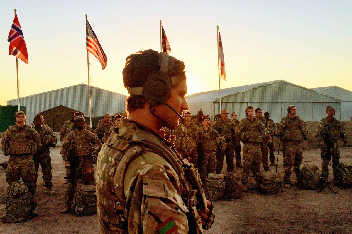 AldridgeArmy's tweet image. Captain James &amp;amp; 2 Section
in this beautiful shot from #OurGirl S1 🌅
#BenAldridge