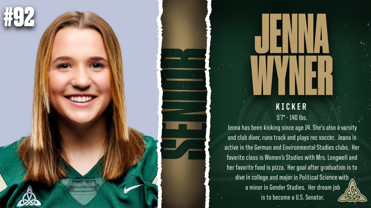 CeltsFootball's tweet image. Meet our next Senior football player @JennaWyner #GoCelts #Together