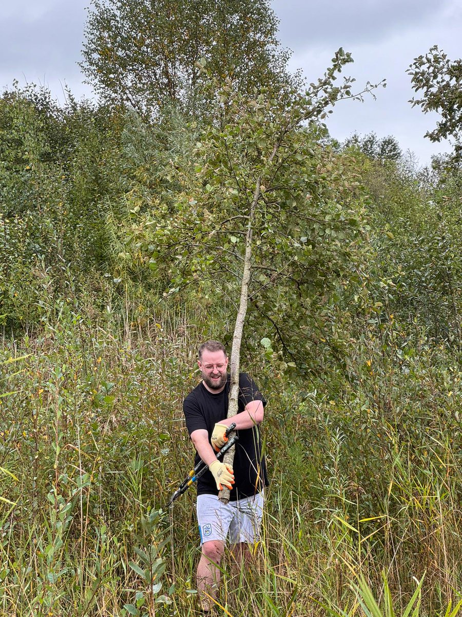 Thanks to <a href="/visitBrockholes/">Brockholes</a> for a great day volunteering at the Brockholes Nature Reserve.  Hot baths all round! #conservation #volunteering