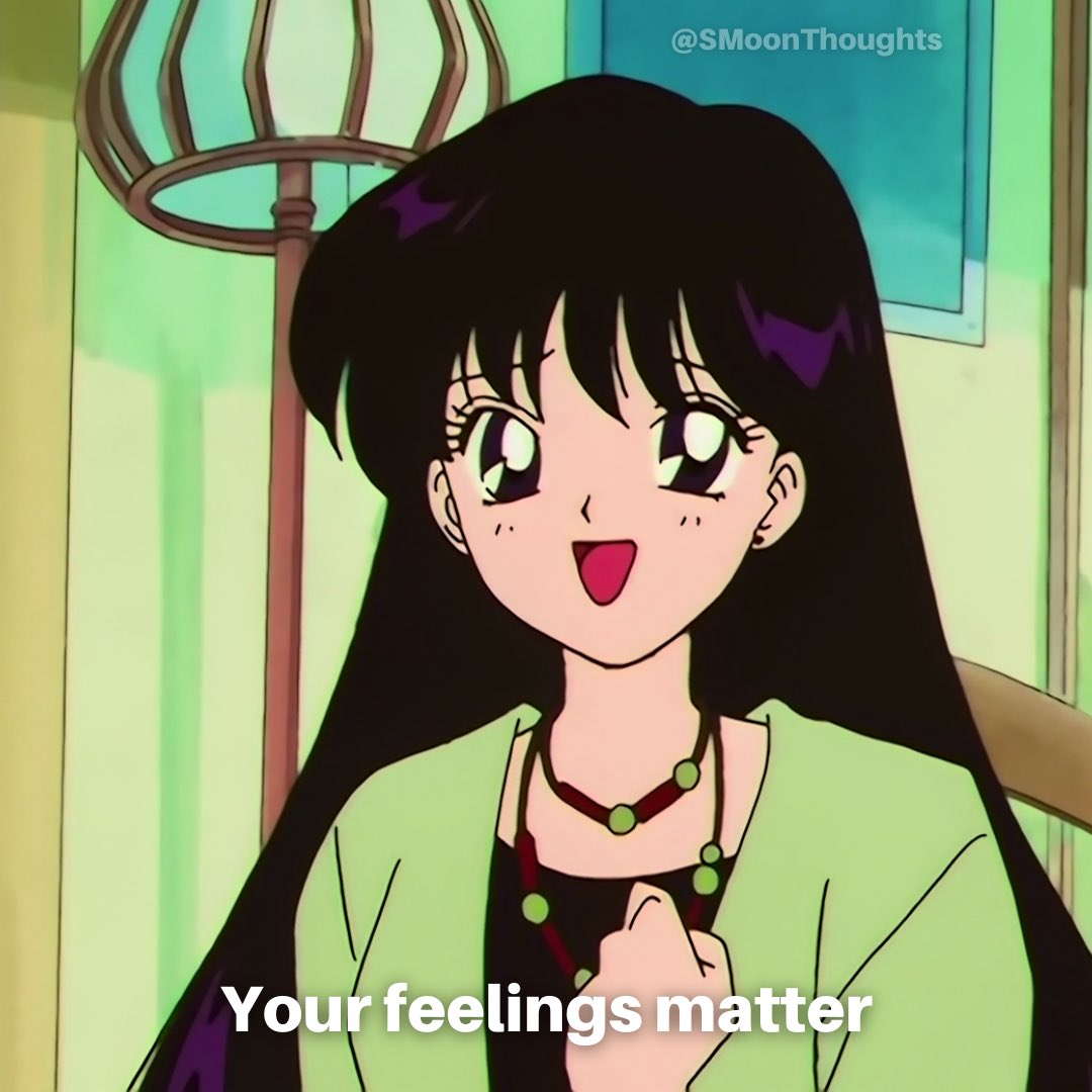Your feelings matter 😊

And do NOT let anyone tell you differently ❤️

#FollowMe #SailorMoon #セーラームーン #SailorMoonThoughts #Quote #Quotes #QOTD #Anime #SailorMars #RayeHino #ReiHino #Feelings #YourFeelingsMatter #YouMatter #ThursdayThoughts