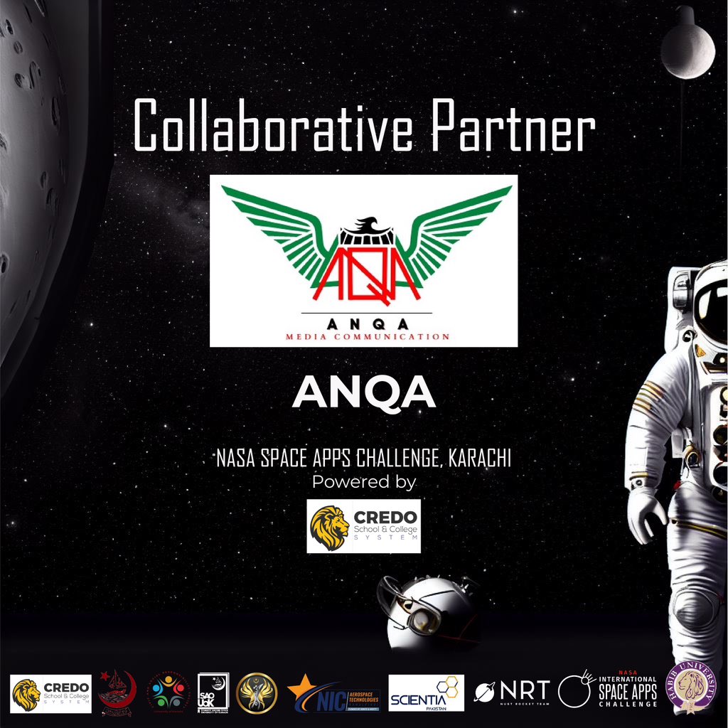 spaceapps_khi's tweet photo. ANKA is a digital marketing agency with a demonstrated history of working in the marketing field. NASA Space Apps Challenge 2023 (powered by Credo School and College System) is pleased to collaborate with ANKA! 🫱🏽‍🫲🏽
This collaboration will lead to a great marketing exposure https://t.co/BqFsnwnZ3r