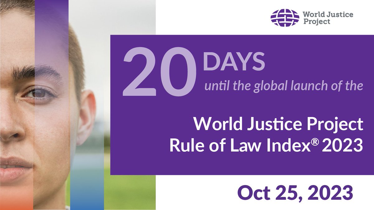 Where does your country rank on rule of law? Don't miss the live, virtual event on October 25: worldjusticeproject.org/news-register-…