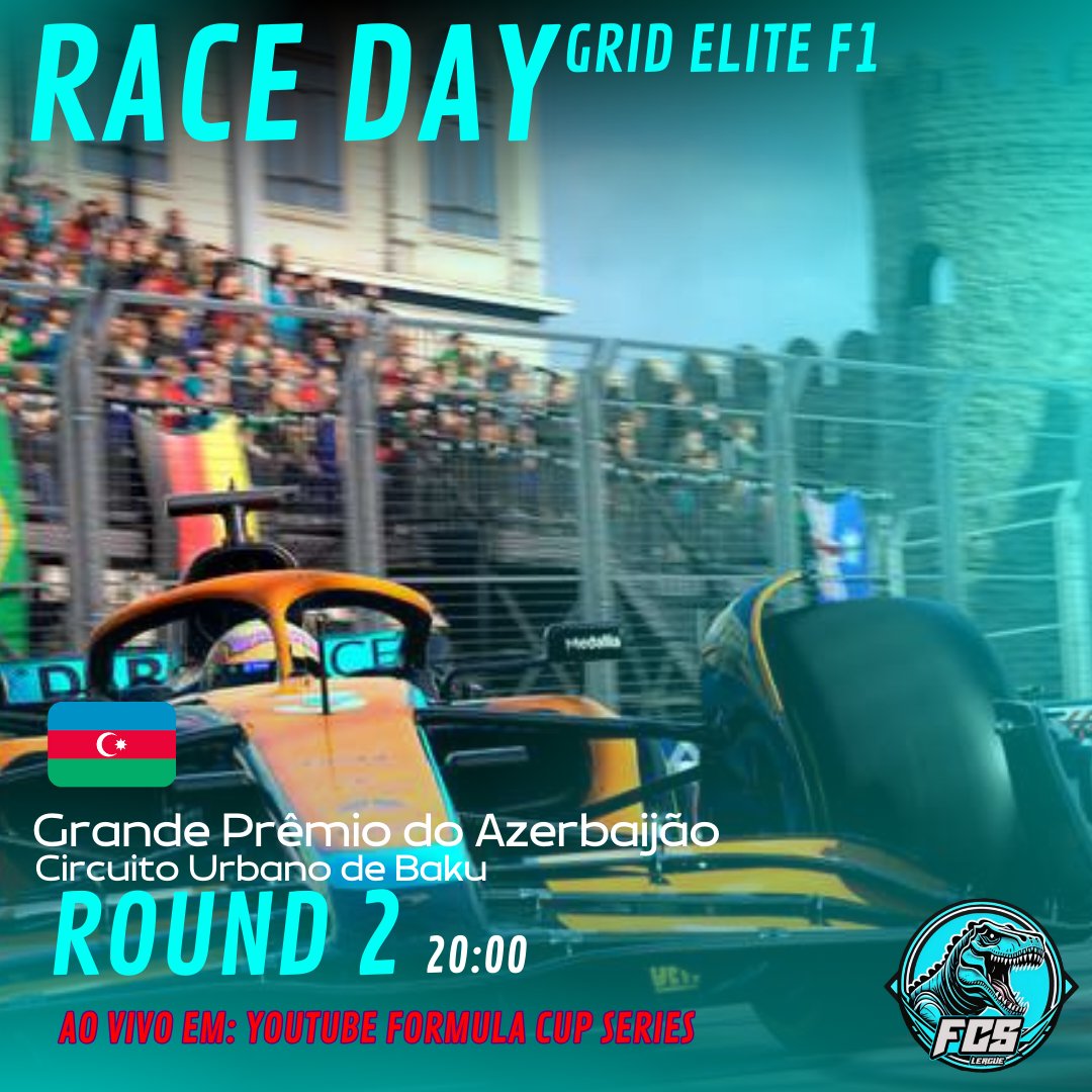 fcs_league's tweet photo. R A C E  D A Y!
Dessa vamos novamente a um circuito de rua! nas ruas de Baku que ocorrera a corrida da FCS! contamos com sprint race nessa corrida, quais são seus palpites? https://t.co/F0WWUbYkkN