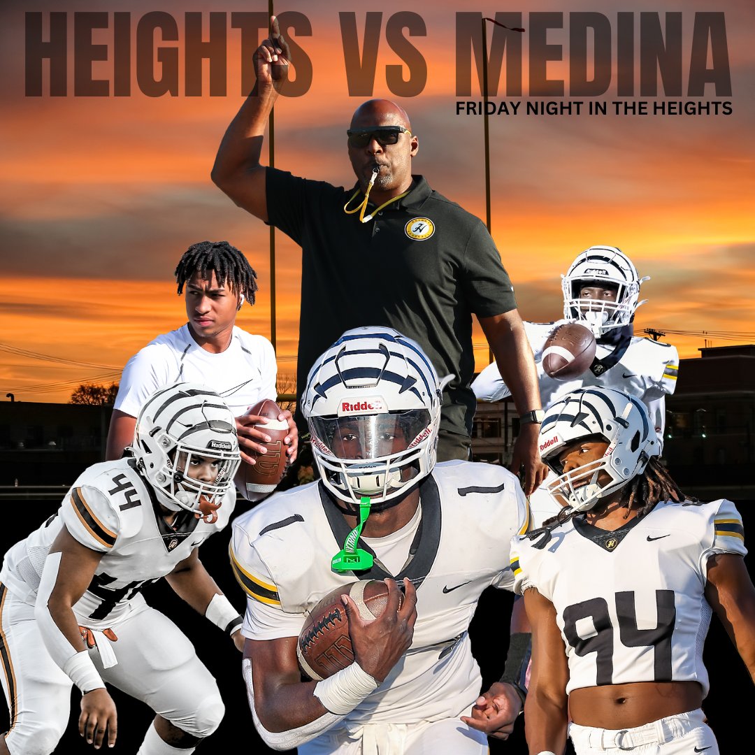 The Heights Tigers host Medina this week at 7pm. It's going to be a good one! <a href="/MacStephens/">Mac Stephens</a> 
<a href="/LakesAmmaarr/">AL4</a> <a href="/_Khi216/">Mekhi Webb</a> <a href="/rlyquise/">Marquise Davis</a> <a href="/_JohnGordon3/">John Gordon Jr</a> <a href="/BCaesar2025/">Brandon Caesar</a>