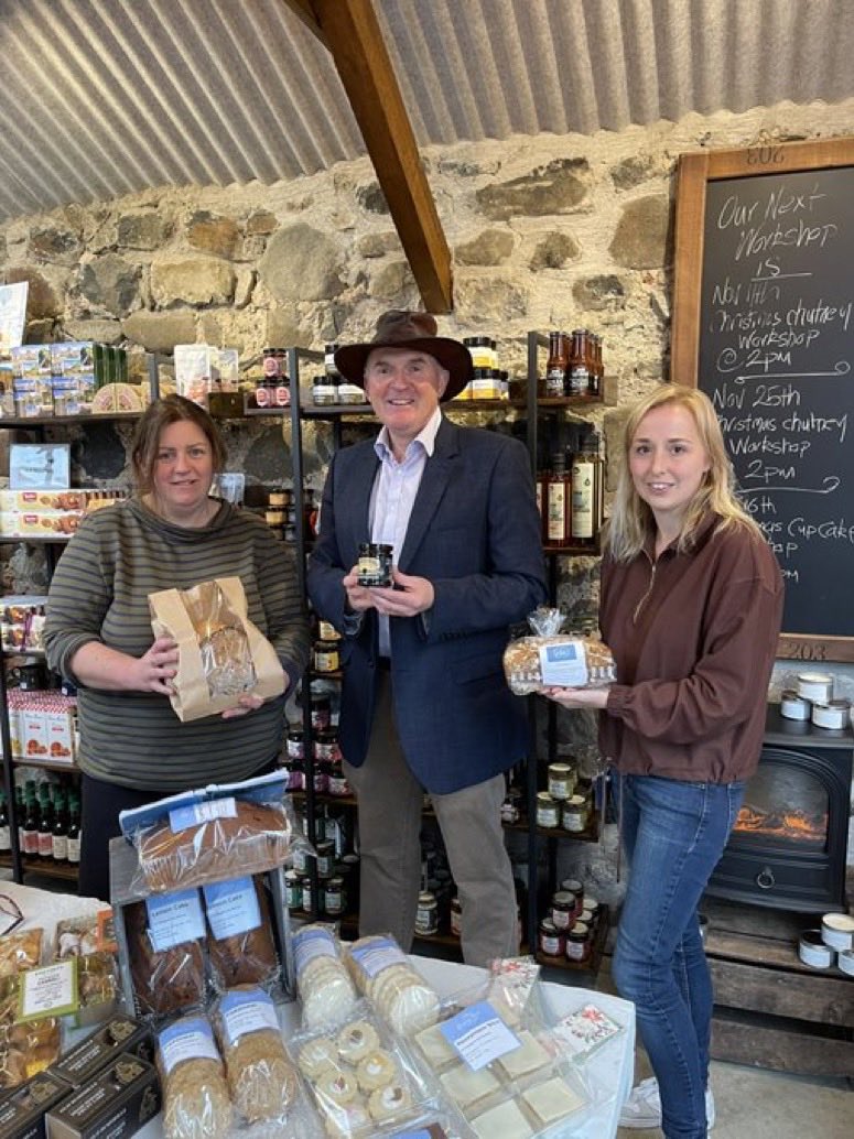 DukeSchomberg's tweet image. Congrats Amanda Hanna on the opening of her new Ballykenver Farm Shop. Good to see ⁦@IrishBlkButter⁩ supporting @food_ni #lovelocalenterpise