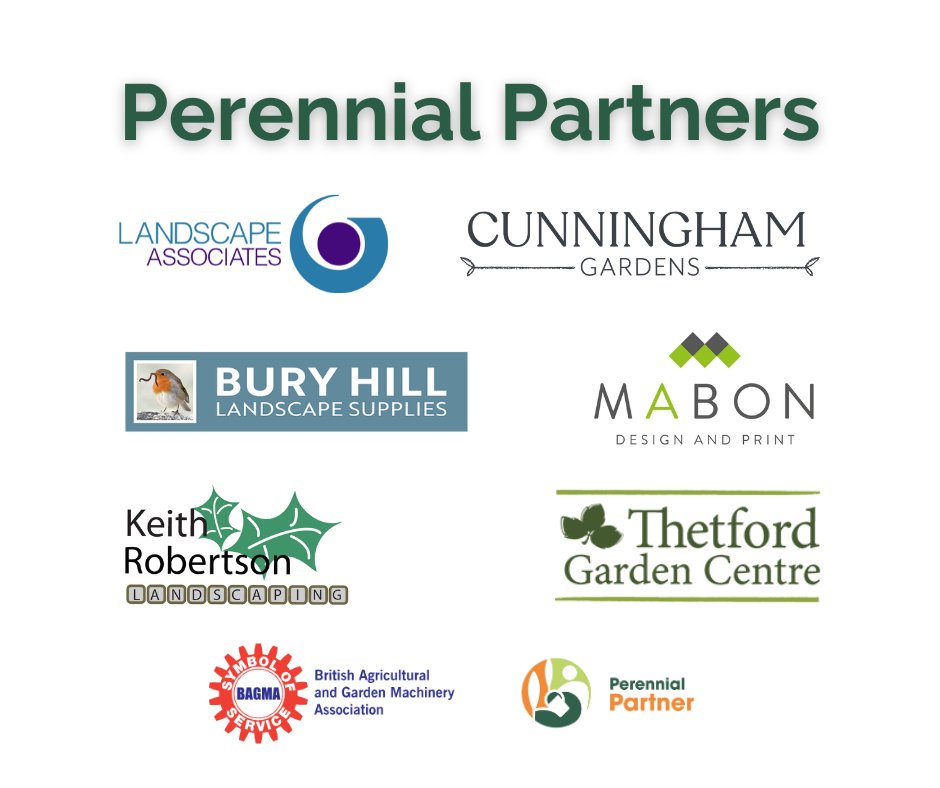 Thank you to these fab Perennial Partners for renewing their support this month
🌱<a href="/LAlandscapes/">Landscape Associates</a>
🌱<a href="/BuryHillTopsoil/">Bury Hill Landscape</a>
🌱Keith Robertson Landscaping
🌱<a href="/ThetfordGC/">ThetfordGardenCentre</a> 

And a warm welcome to:
🌱Cunningham Gardens
🌱<a href="/BAGMA_tweets/">BAGMA</a>
🌱<a href="/DesignMabon/">MABON Design and Print</a>

perennial.org.uk/home/getinvolv…
#PerennialPartner