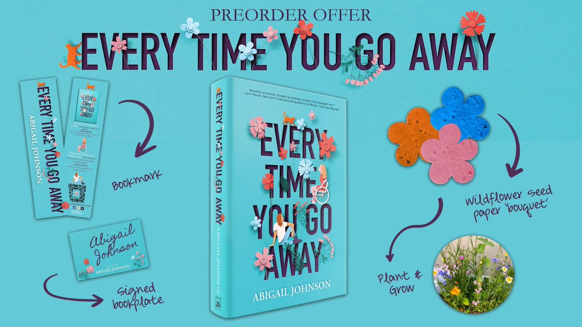 🌸 EVERY TIME YOU GO AWAY Pre-order Campaign🌸 🌸Pre-order #EVERYTIMEYOUGOAWAY from any retailer (or request from your library) & fill out the form to receive: 🌸bookmark 🌸signed bookplate 🌸wildflower seed paper 'bouquet' More details via 👉 abigailjohnsonbooks.com/pre-order-gift…