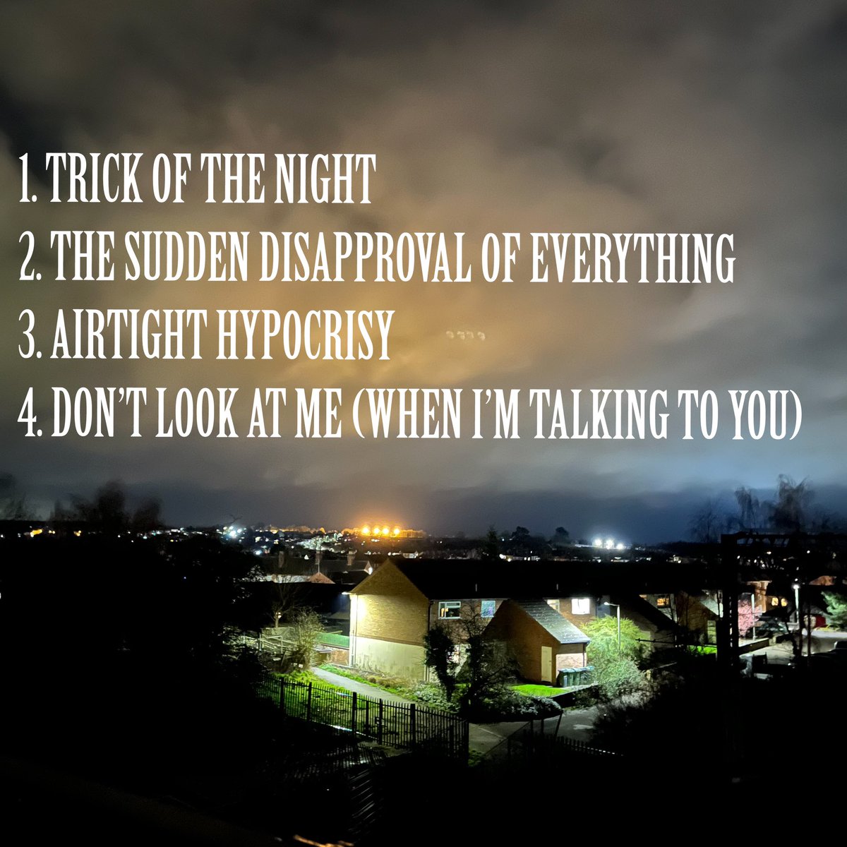 DistancerBand's tweet photo. TOMORROW!

Track 4: Don’t Look At Me (When I’m Talking To You). My usual blend of anxious lyricism and big rock choruses, sandwiched between Future Islands-esque verses and a HUGE, Silverchair inspired ending 🎻

‘Dismal Lights’ available tomorrow on all streaming platforms. https://t.co/Pf5dAWPQ4O