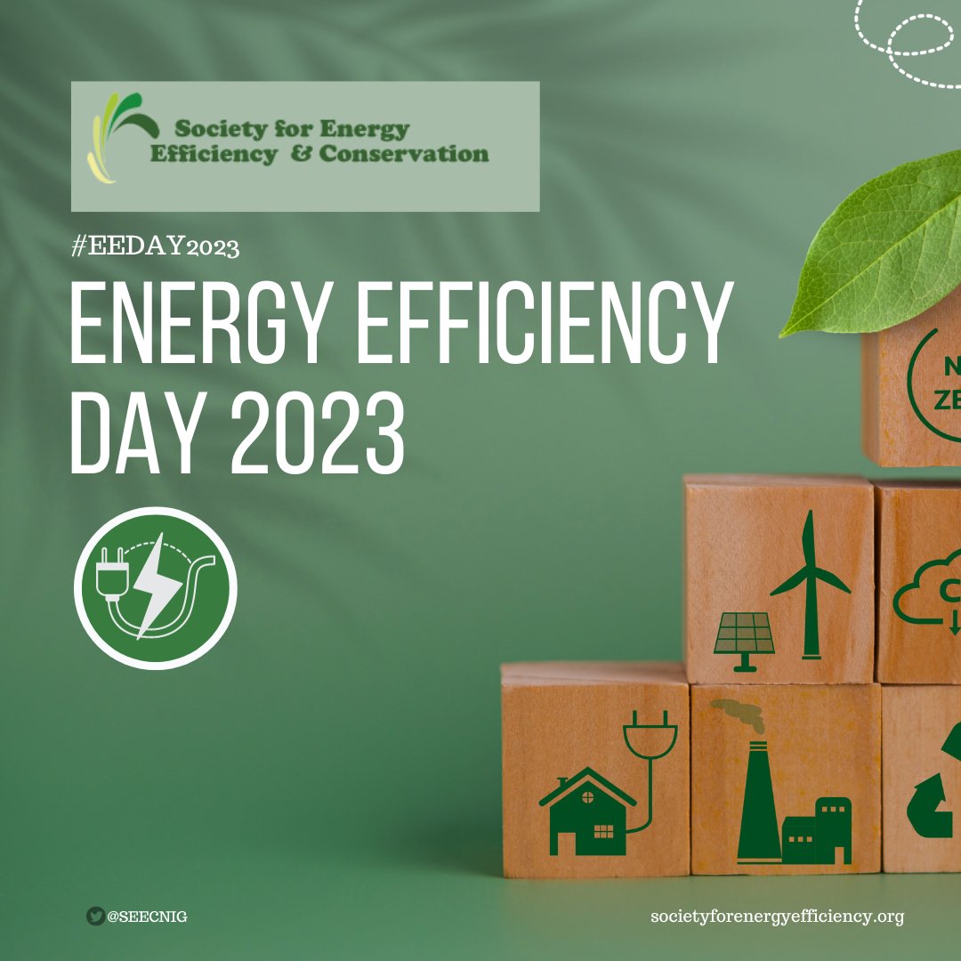 Seecnig's tweet photo. "Happy Energy Efficiency Day, Nigeria! 🌍💡Today, as we celebrate the strides we've made towards a greener tomorrow, let's empower ourselves with knowledge and actionable tips to amplify our impact. 
#EnergyEfficiencyDay #NigeriaGoesGreen #SustainableLiving #EcoFriendlyNigeria" https://t.co/0KvCoZEIFv