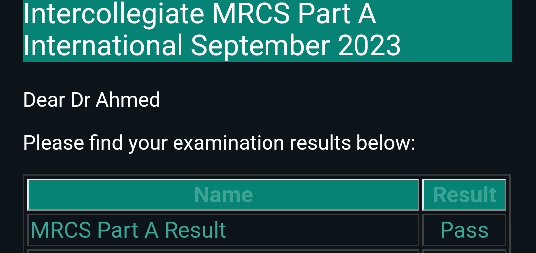 shehabmahdawy's tweet image. بعد إذن غزوة التخصصات 
لله والحمد والفضل والمنة ❤️ 
Passed MRCS PART A 🙏