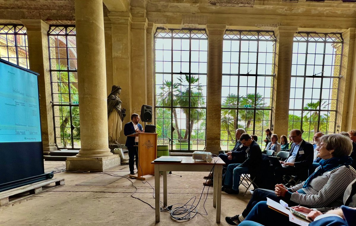 Beim Abschlusskolloquium des Projekts KERES im Orangerieschloss in Potsdam Sanssouci werden Ergebnisse zur Wirkung von Extremwetter-Ereignissen auf das Kulturerbe vorgestellt. Ein Projekt von @Fraunhofer_ISC  <a href="/Fraunhofer_IBP/">Fraunhofer IBP</a>  <a href="/FraunhoferIOSB/">Fraunhofer IOSB</a>  
#SPSG und @GERICS_Germany