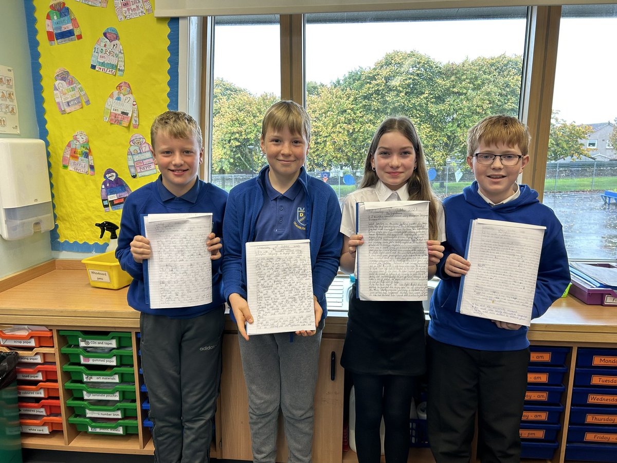 DeanburnPS_P7A's tweet image. Here are the star ⭐️ writers for this week! #NarrativeRecount #VCOP #UpLevel #Literacy #ExtendedWriting #P7Team 😊