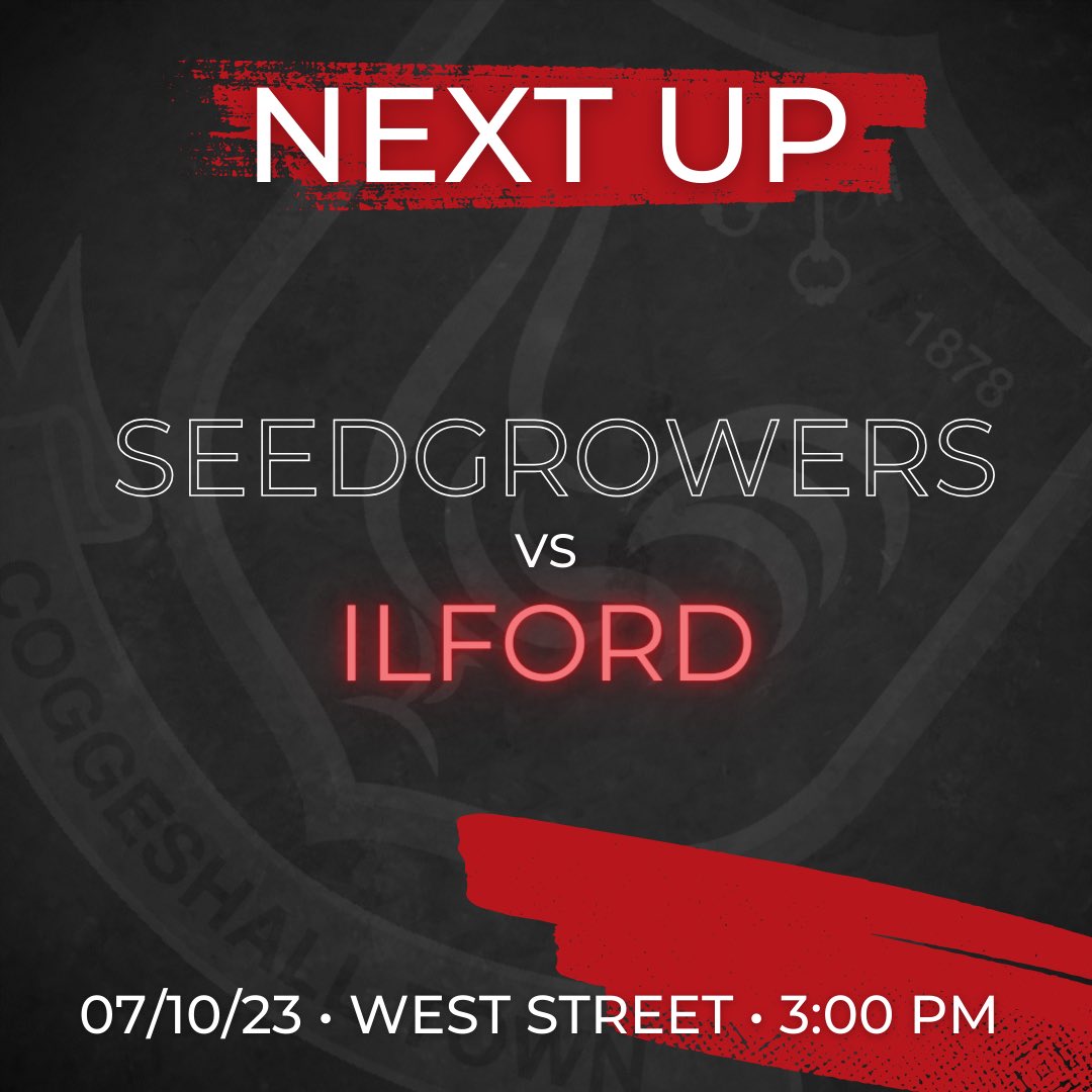 Ilford make their way to West Street this Saturday as we get back to work ⏩️

#COGILF
