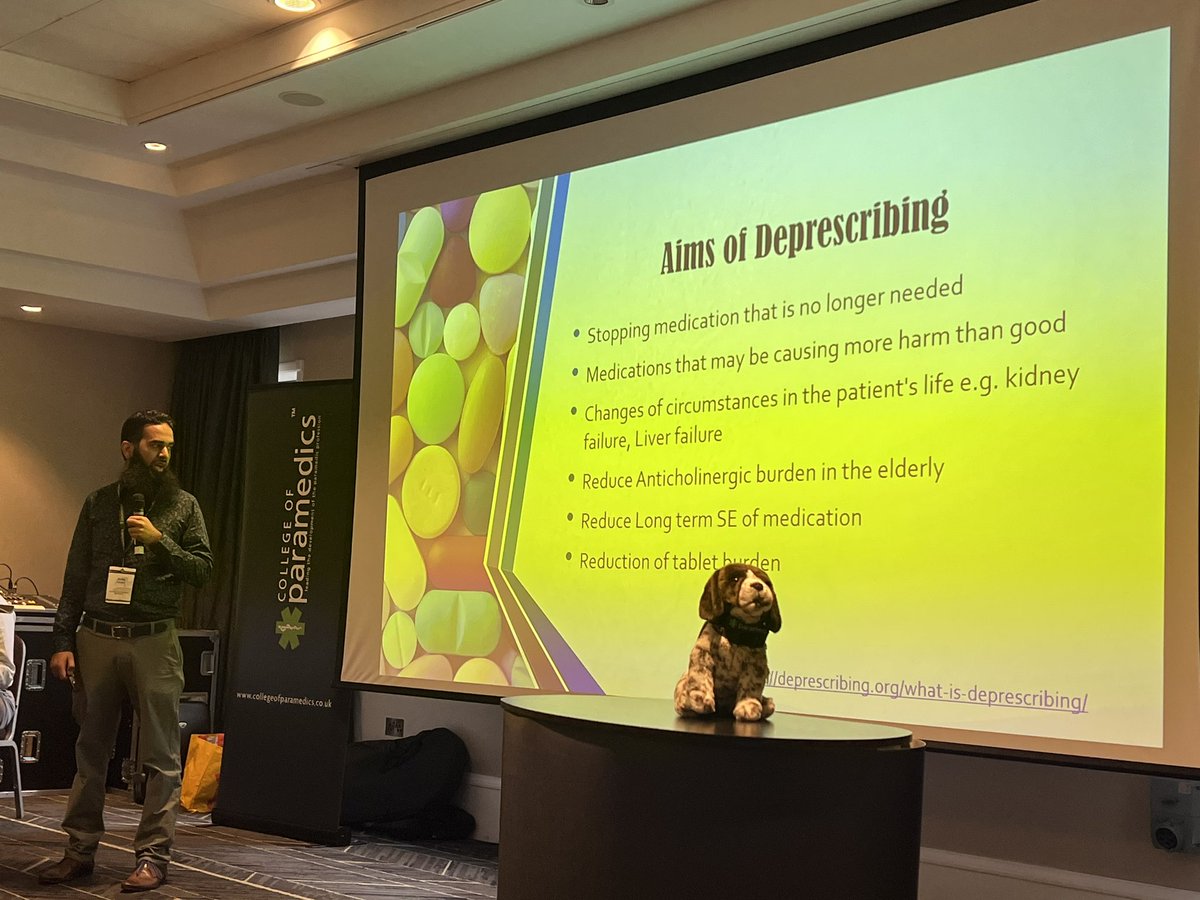 DrLouReynolds's tweet photo. While focusing on #prescribing capability, it’s equally important to consider #deprescribiing as there are improvements for the #patient #safety #qualityoflife #PCPC23 @ParamedicsUK @SaferCareVic https://t.co/OAeoG4IYoO