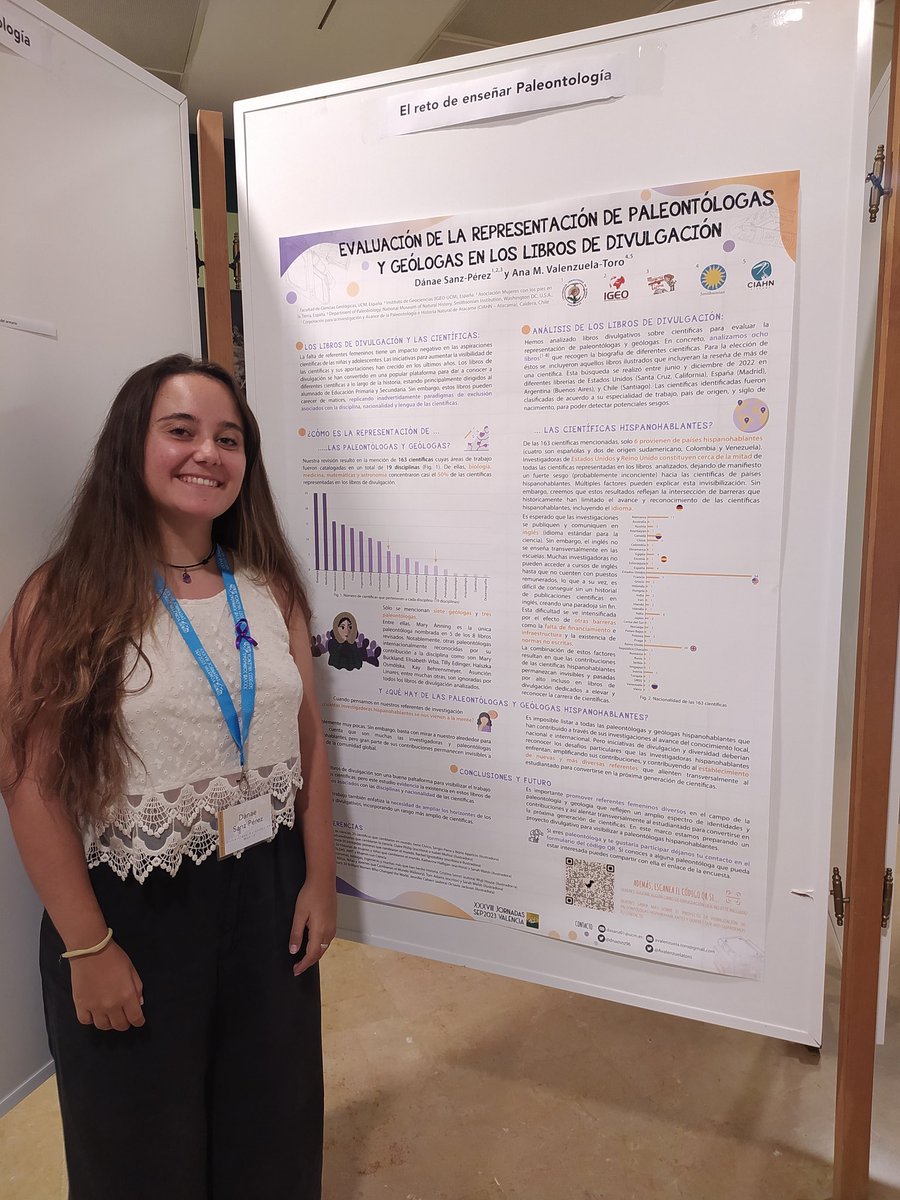 Dánae (@dnaesnz96) on Twitter photo ¿Están bien representadas las Geólogas y Paleontólogas en los libros de divulgación? Y... ¿las científicas hispanohablantes? 🤔📚
La respuesta a estas preguntas está en nuestro póster para la #SEP23 #SEP2023 #SEPValencia
<a href="/Avalenzuelatoro/">Ana Valenzuela Toro</a> 👥 ¿Están bien representadas las Geólogas y Paleontólogas en los libros de divulgación? Y... ¿las científicas hispanohablantes? 🤔📚
La respuesta a estas preguntas está en nuestro póster para la #SEP23 #SEP2023 #SEPValencia
<a href="/Avalenzuelatoro/">Ana Valenzuela Toro</a> 👥