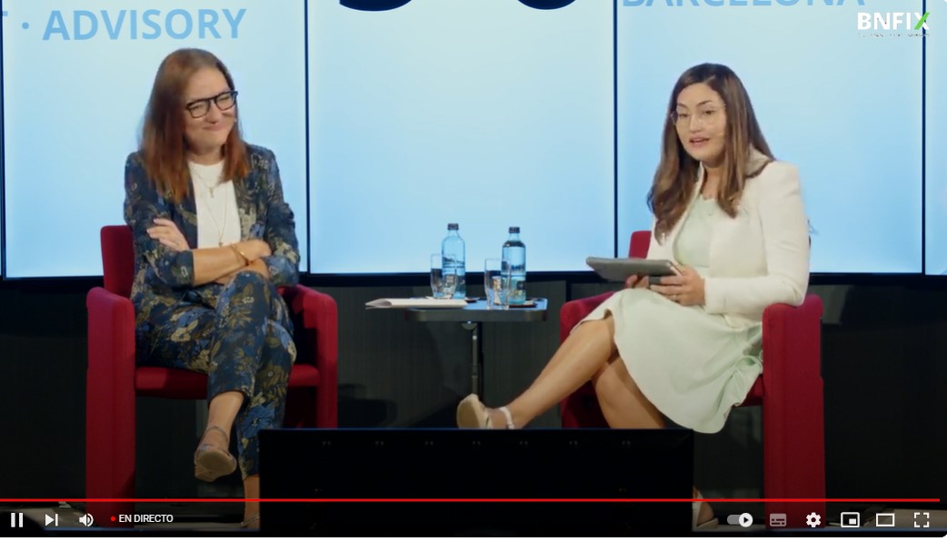 #EncuentroAnualBnfix2023
@lamaf75, directora de Financiación Europea y Asuntos Públicos y Sostenibilidad y RSC de <a href="/AmetllerOrigen/">Ametller Origen</a>, habla sobre la experiencia en el uso de fondos europeos y el enfoque de sostenibilidad y RSC en la expansión empresarial. Presenta Estefanía Sánchez