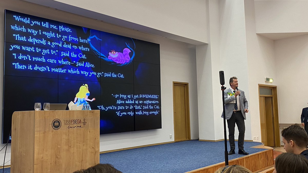 IstenesZ's tweet photo. @EIT_Digital Kick-Off Event 2023. “If you want to get somewhere else, you must run at least twice as fast as that!” https://t.co/Yt5IYqZExO