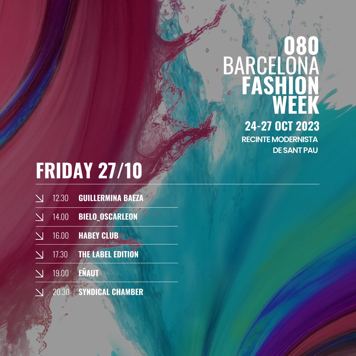 Ja està disponible l'agenda pel dia 4 del 080 Barcelona Fashion. No et perdis res del que tenim preparat per a la setmana del 24 al 27 d'octubre. 

#080bcnfashion #fashionshow #barcelona #fashionweek #32edition