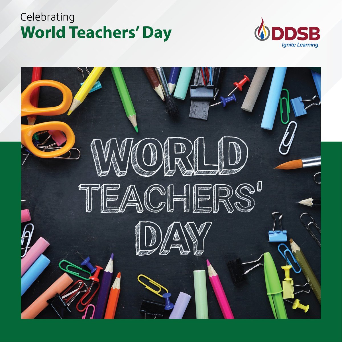 October 5 is World Teachers’ Day.

The day represents a significant token of the awareness, understanding and appreciation displayed for the vital contribution that teachers make to education and development. 

Thanks go out to the difference our dedicated teachers make.