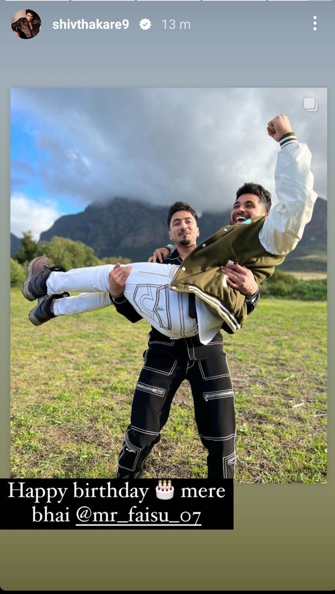 SubnumBegum's tweet photo. Shiv's story on Faisu birthday 🥳.

Only #ShivThakare matters

HAPPY BIRTHDAY FAISU https://t.co/lxfHmKz7xD
