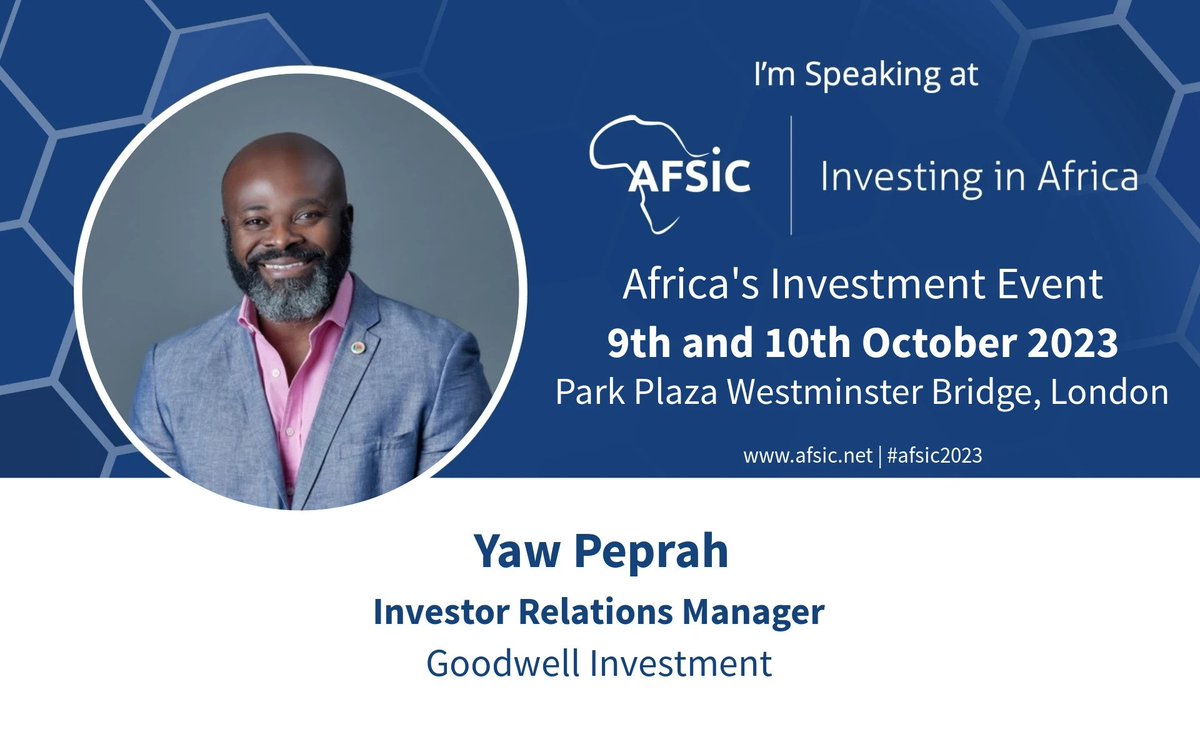Our team is en route to London for the <a href="/AFSICafrica/">AFSIC</a>  conference next week, taking place 9-10 October.

If you’ll be in London and wish to schedule a meeting with us, please do not hesitate to reach out to us or contact our team at contact@goodwell.nl

See you there!

#impinv